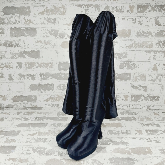 New Jeffrey Campbell Women's Pantalones High Heel Platform Pant Boots E517 - Picture 3 of 16